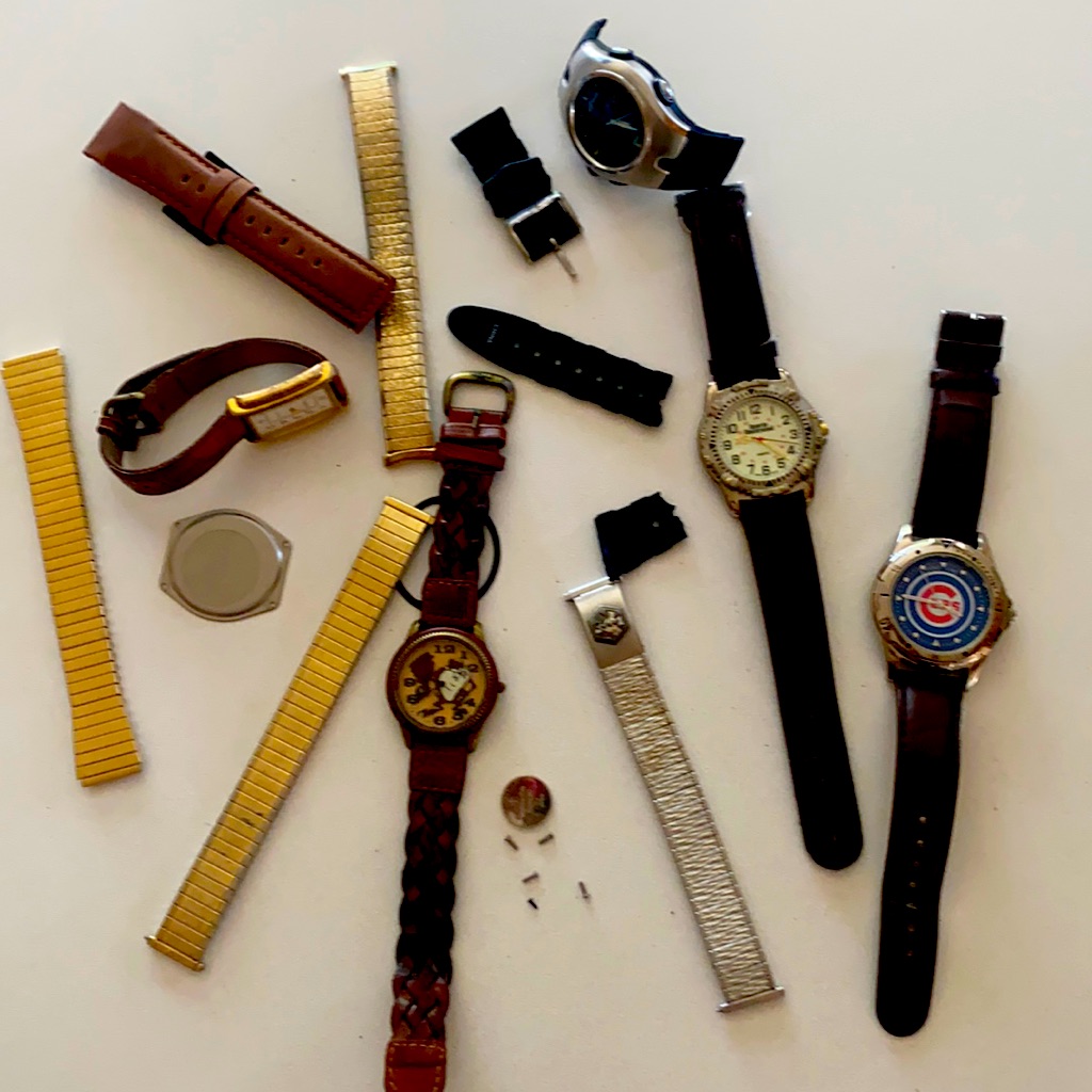 Parts Lot Miscellaneous Bands Parts And Watches